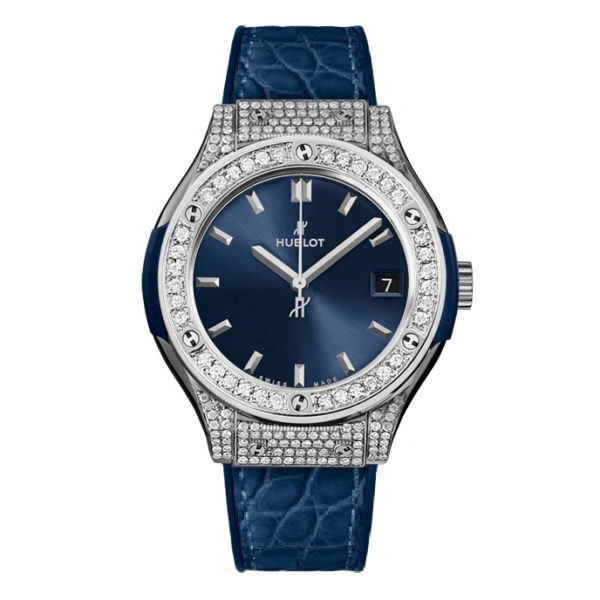 Копии часов Hublot Classic Fusion 33mm 581.NX.7170.RX Blue