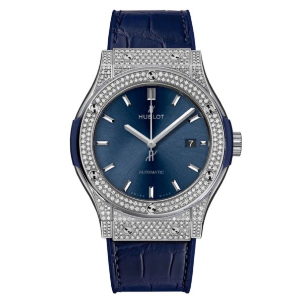 Копии часов Hublot Classic Fusion 42mm 542.NX.7170.LR Diamond