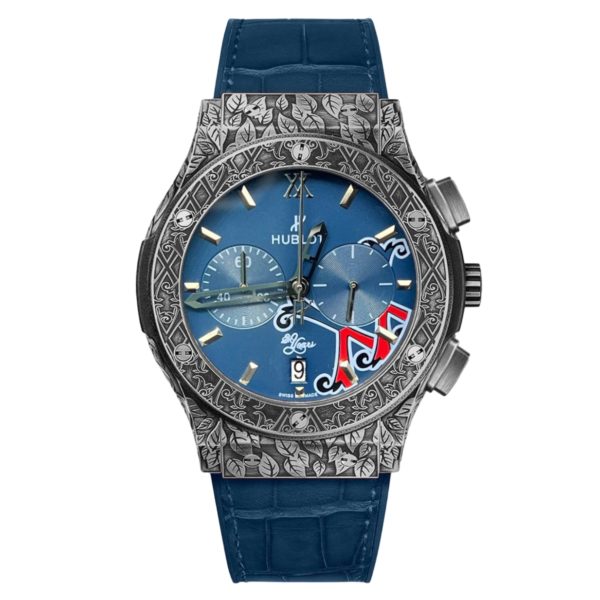 Копии часов Hublot Classic Fusion Chronograph 45mm Fuente 20th Anniversary Art 7255