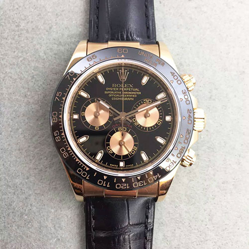 劳力士 Rolex 迪通拿Daytona 玫金陶瓷圈 搭载7750机芯