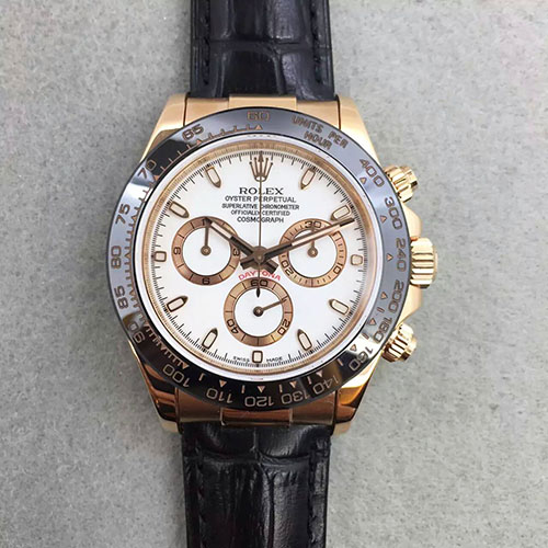 劳力士 Rolex 迪通拿Daytona 玫金陶瓷圈 搭载7750机芯