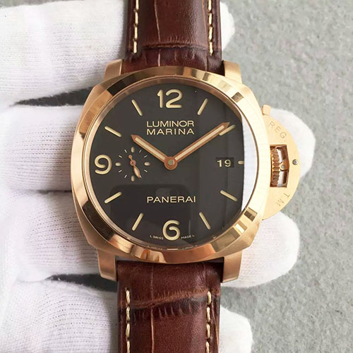 沛納海 Panerai Luminor Marina系列pam393大號玫金殼 搭載P9000機芯