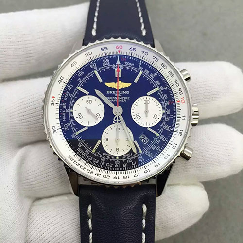 百年靈 Breitling 航空計時腕表“太陽的后裔”皮帶款 搭載7750機芯
