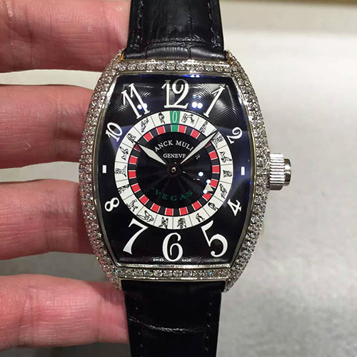 法蘭克穆勒 Franck Muller 三針全自動機械腕表 搭載原裝改版自動上鏈CAL.SK機芯