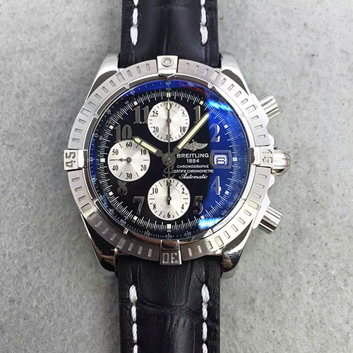 百年靈 Breitling 五珠全鋼航空計時腕表 搭載7750機芯
